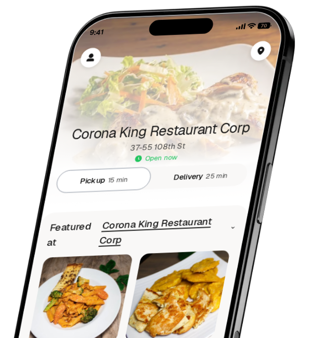 Corona King Restaurant Corp app preview